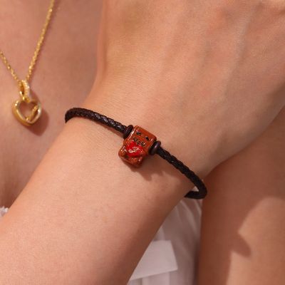 Pulsera Básica Marrón Snap