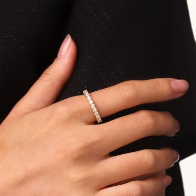 Anillo de Eternidad en Oro Macizo 14K/10K