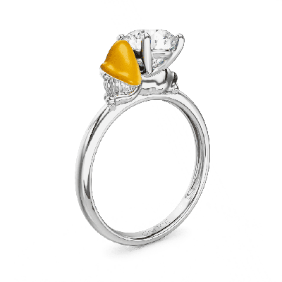 Anillo Hada Margarita en Oro Macizo