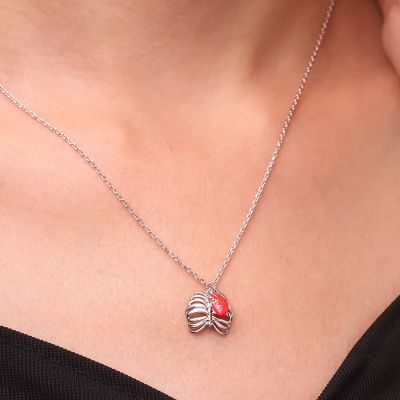 Collar de Corazón de Cráneo