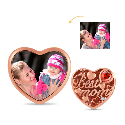 Best Mom Photo Charm