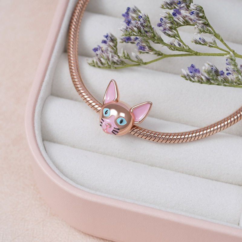 Charm Colgante de Gato sin Pelo