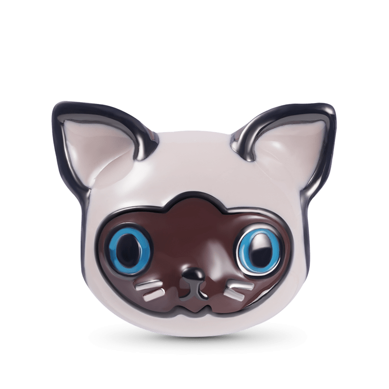 Charm Colgante de Gato Siamés