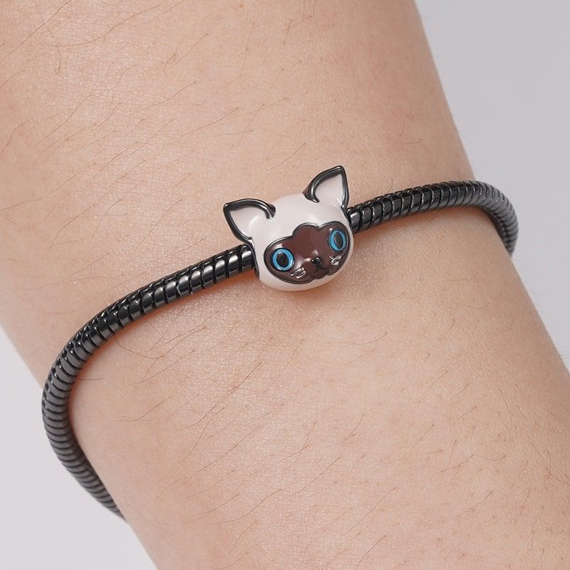 Charm Colgante de Gato Siamés