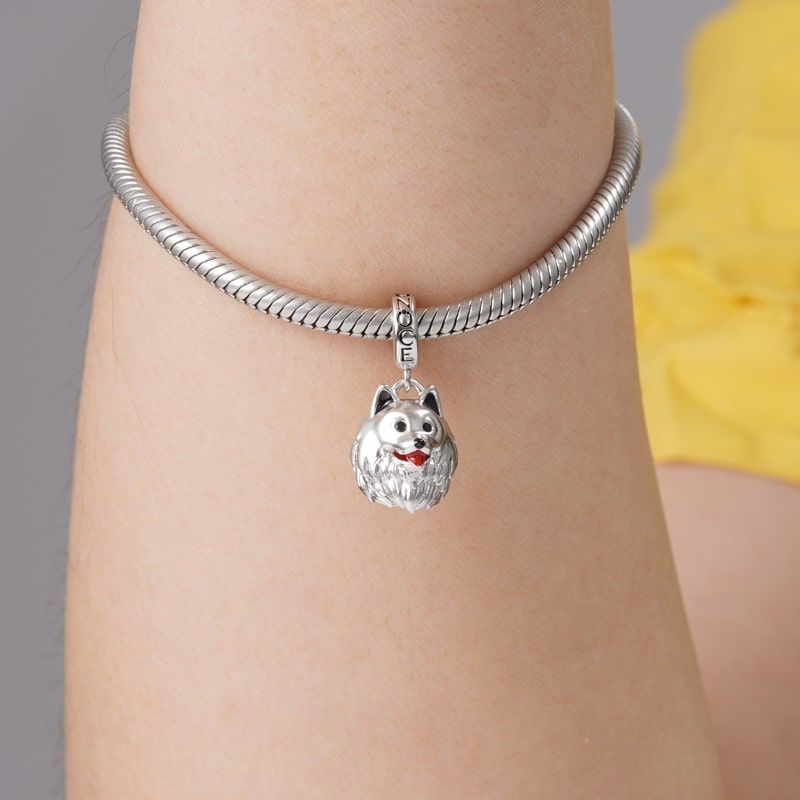 Charm Colgante de Perro Samoyedo