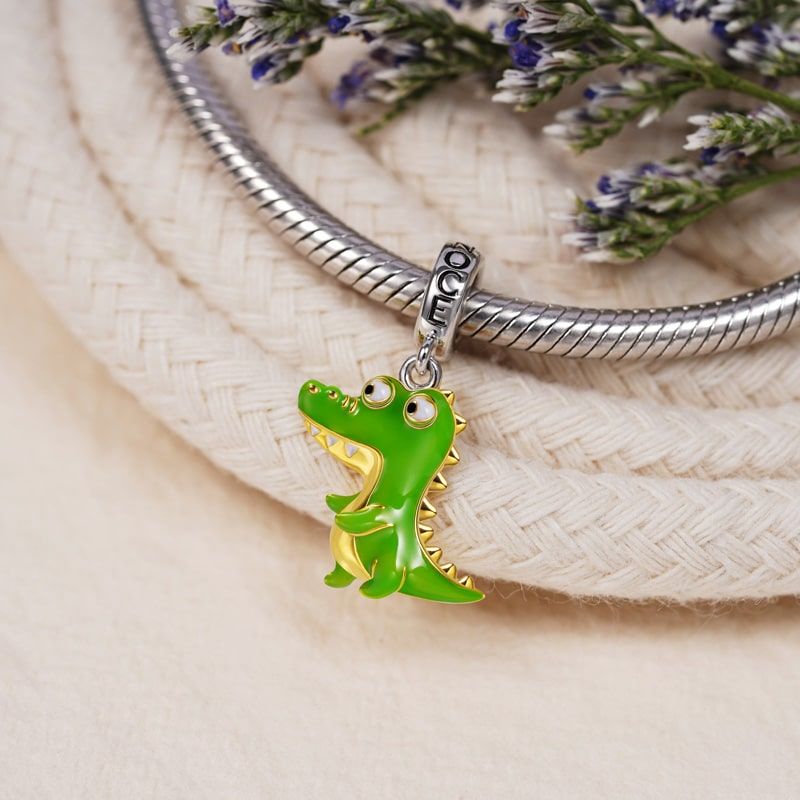 Charm Colgante Caiman Verde