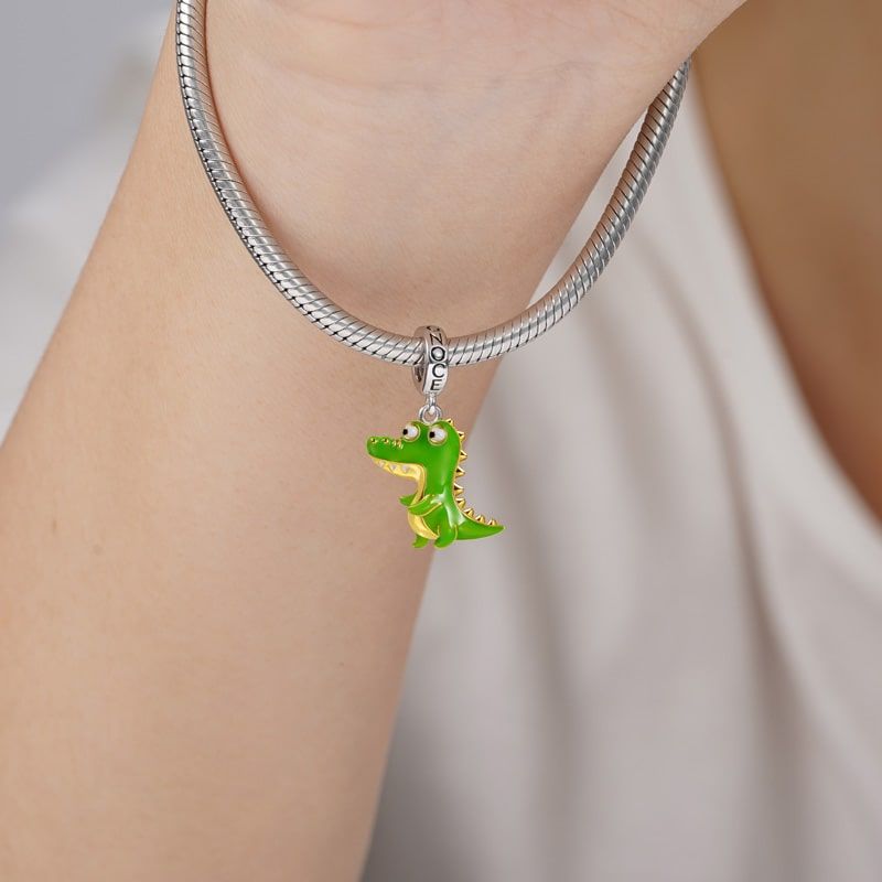 Charm Colgante Caiman Verde