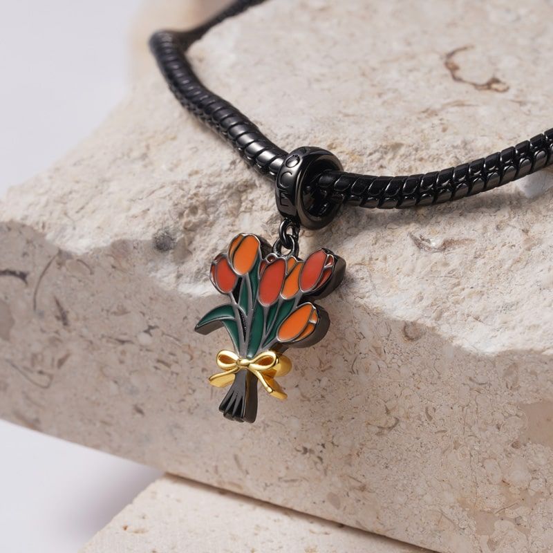 Charm Colgante Flor de Tulipán