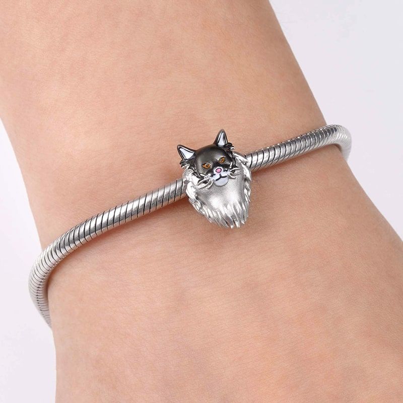 Charm Colgante de gato Maine Coon