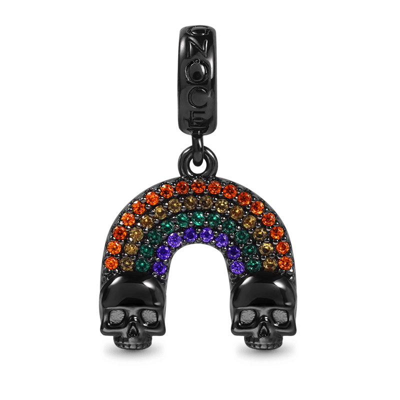 Charm Colgante Calaveras con Arco Iris
