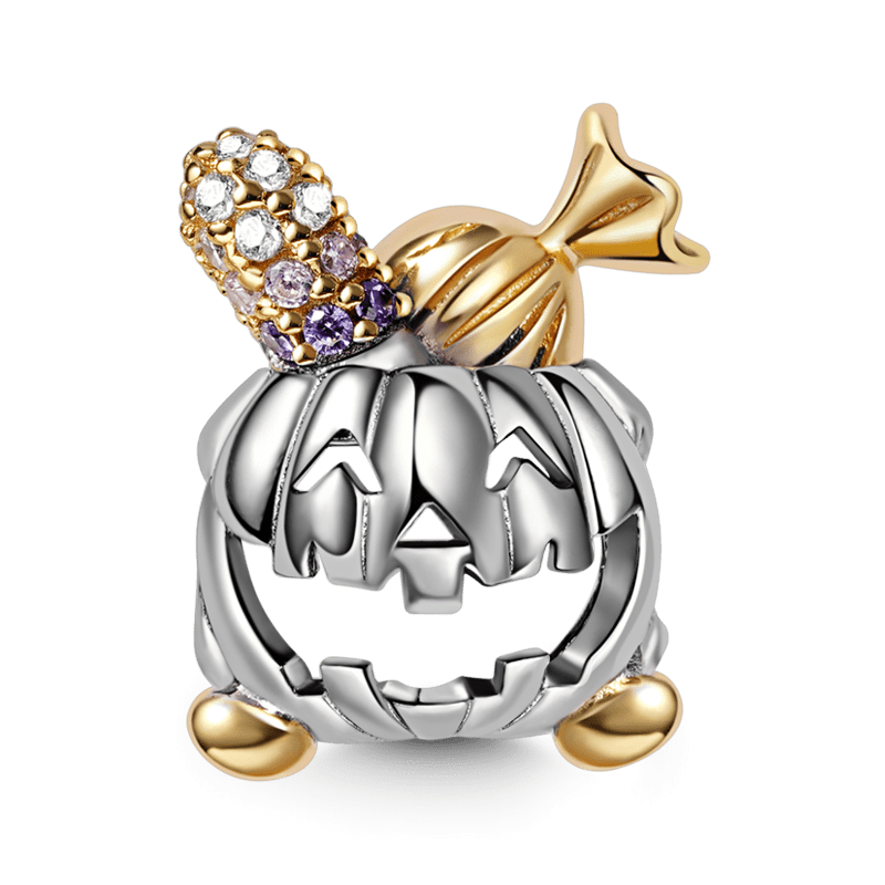 Charm Colgante Calabaza con Caramelo