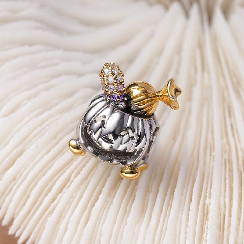 Charm Colgante Calabaza con Caramelo