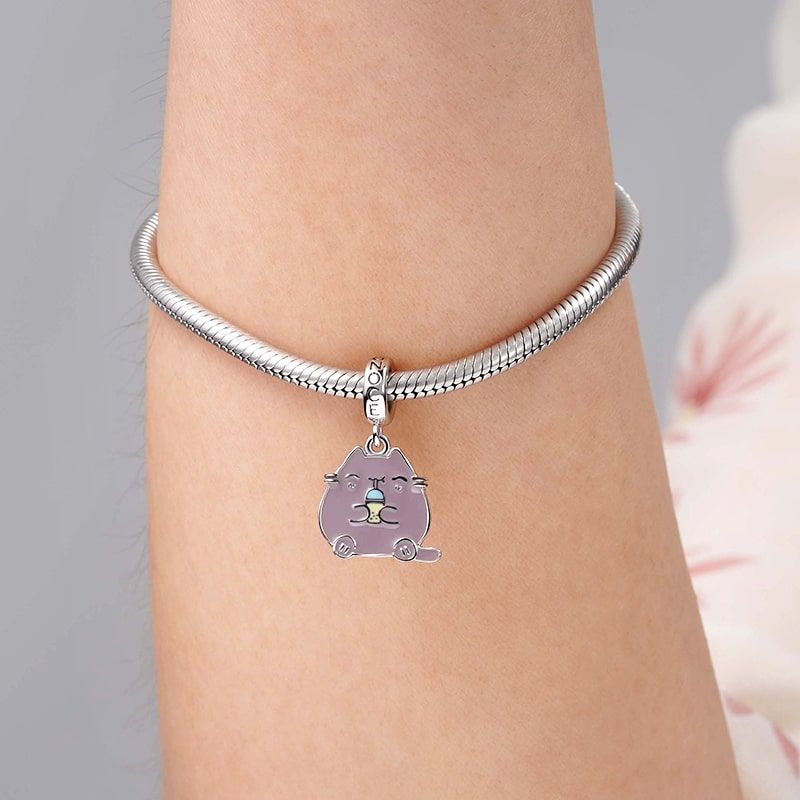 Charm Colgante Gato Bubba de Leedoesillustrations