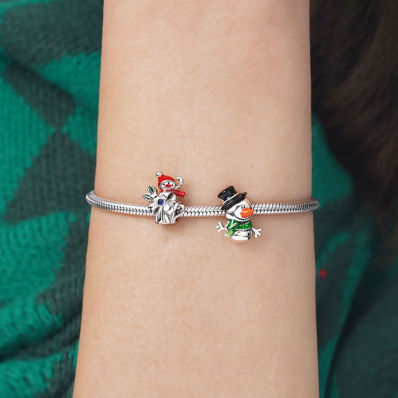 Charm Colgante Muñeco de Nieve