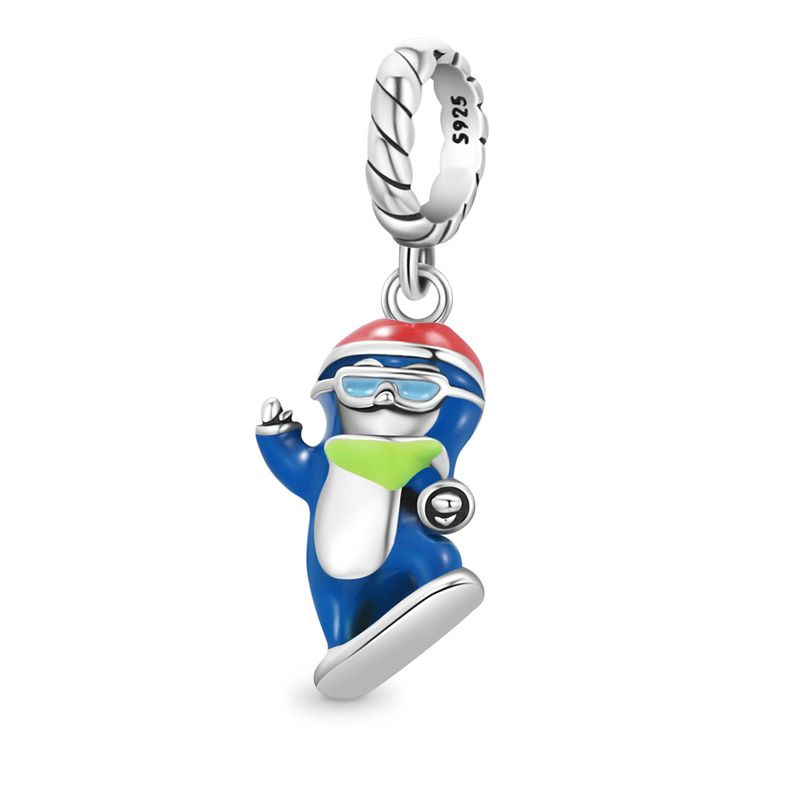 Charm Colgante Pingüino Esquiador