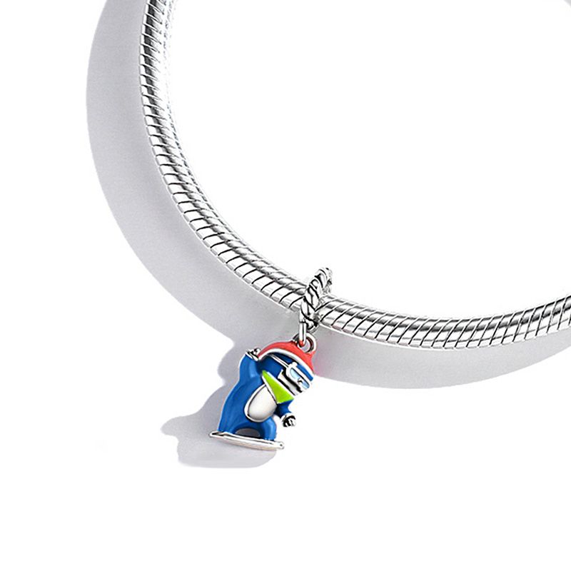 Charm Colgante Pingüino Esquiador