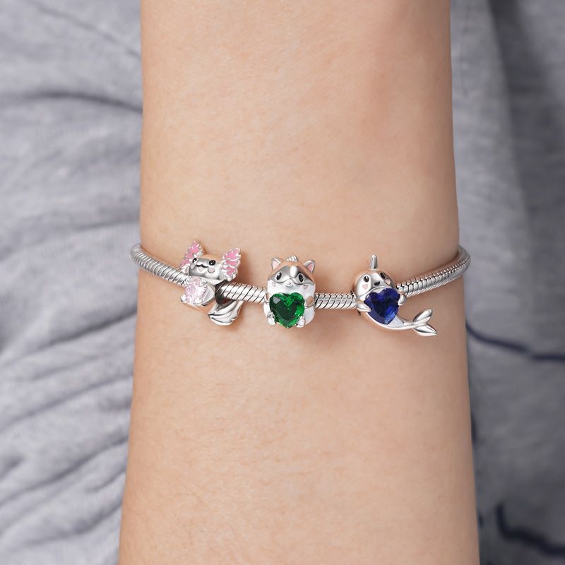 Charm Colgante Corazón de Narval