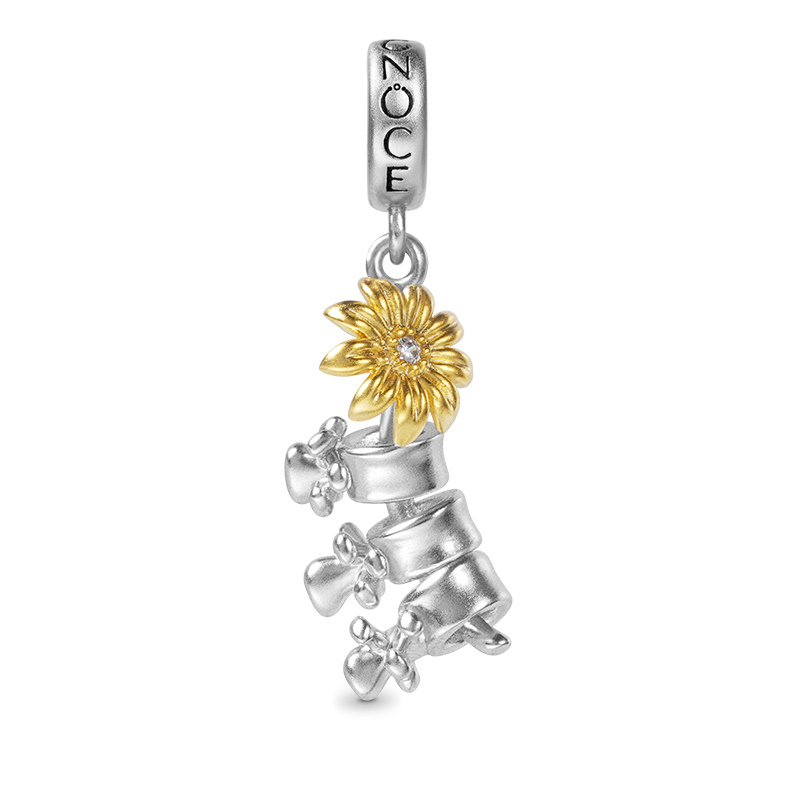 Charm Colgante Espinazo y Girasol