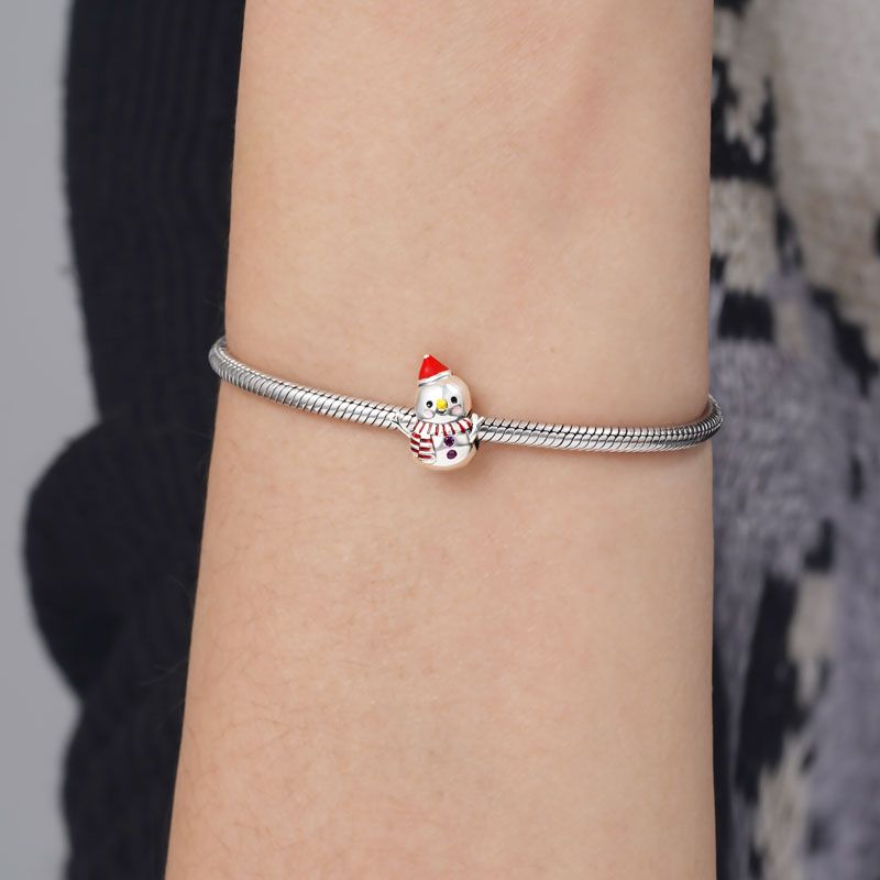 Charm Colgante Muñeco de Nieve