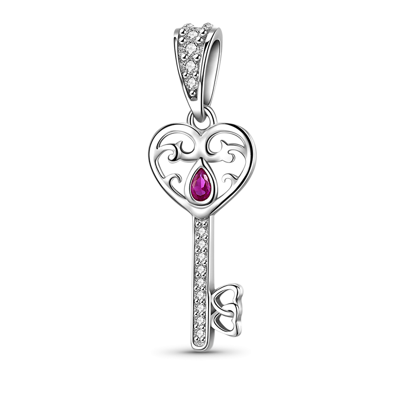Charm Colgante Llave Al Corazón