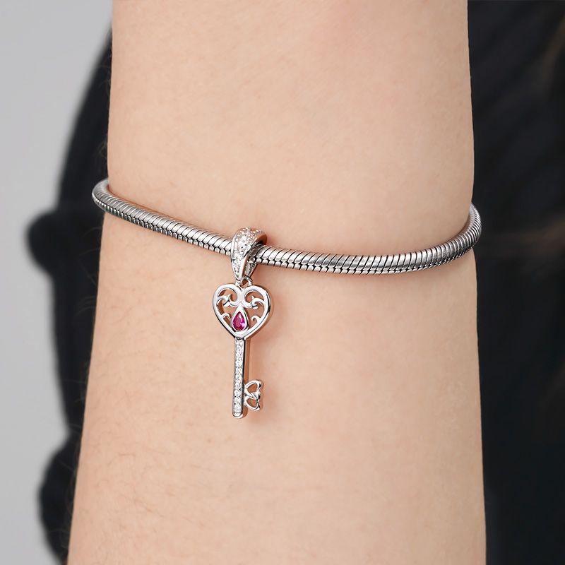 Charm Colgante Llave Al Corazón