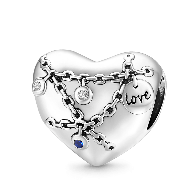 Charm Colgante Cadena de Corazón