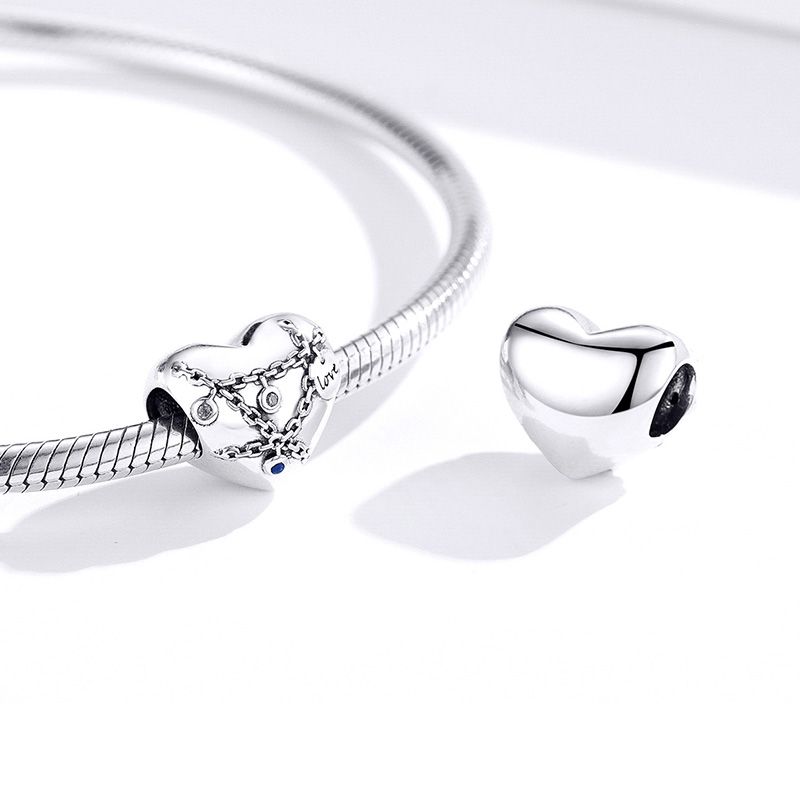 Charm Colgante Cadena de Corazón