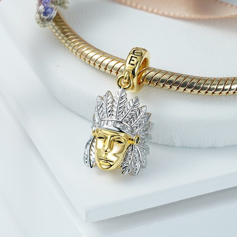 Charm Colgante Jefe Indio
