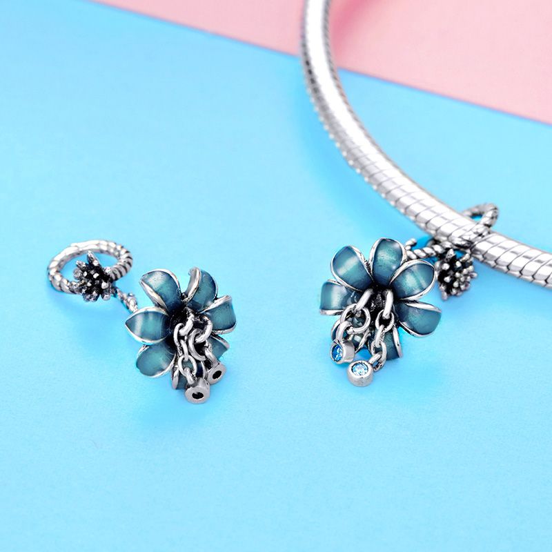 Charm Colgante Phalaenopsis Azul