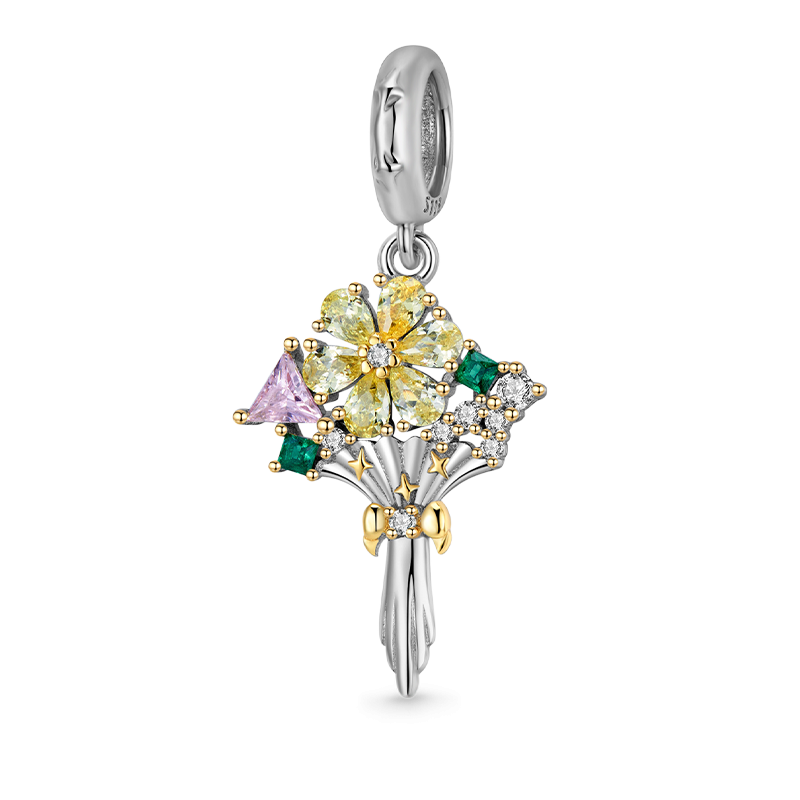 Charm Colgante Ramo de Flores