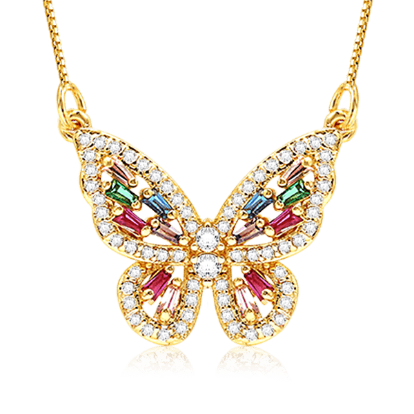 Collar Mariposa Hueca