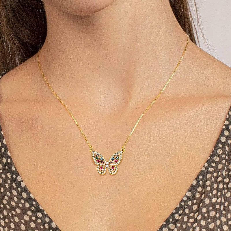 Collar Mariposa Hueca