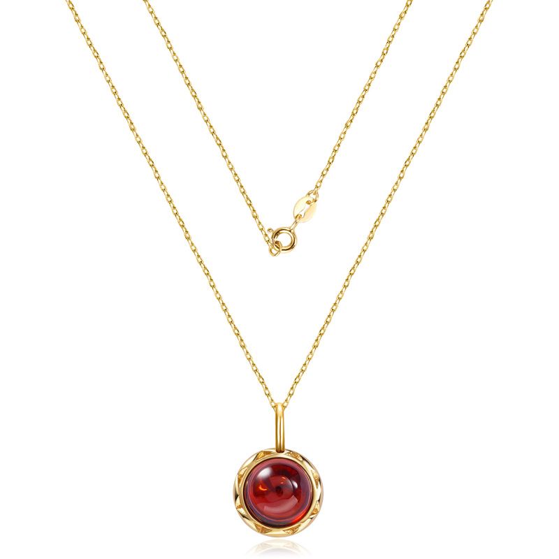 Collar de Rubí Moissanita
