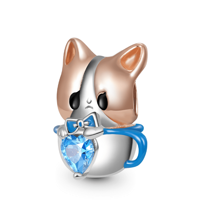 Charm Colgante Perro Taza de Té
