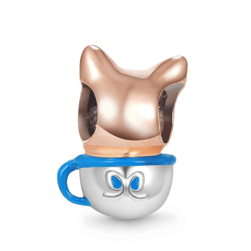 Charm Colgante Perro Taza de Té