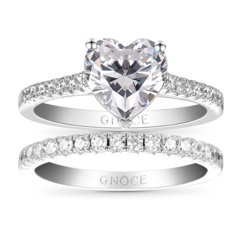 Anillo Corazón Transparente