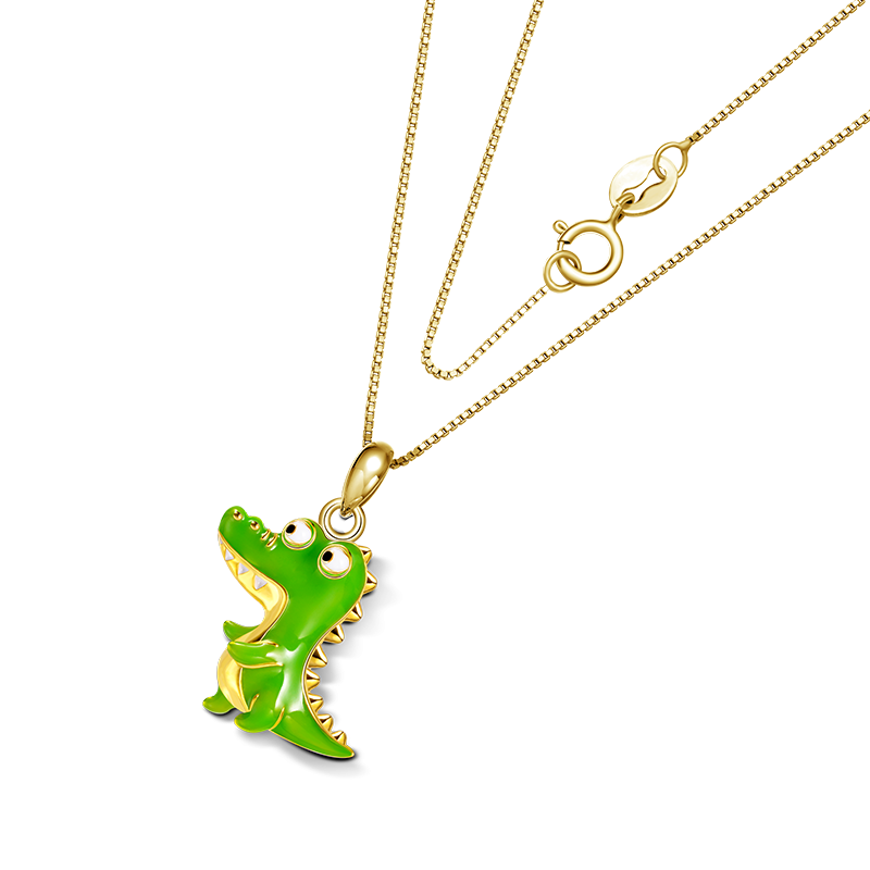 Collar Cocodrilo Verde