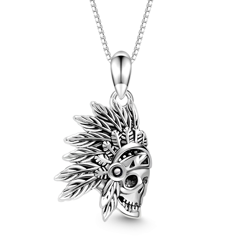 Collar Calavera India