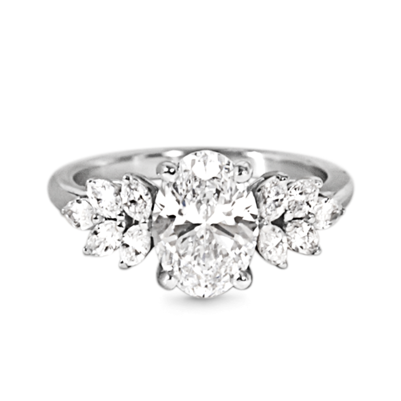 Anillo De Compromiso Talla Oval