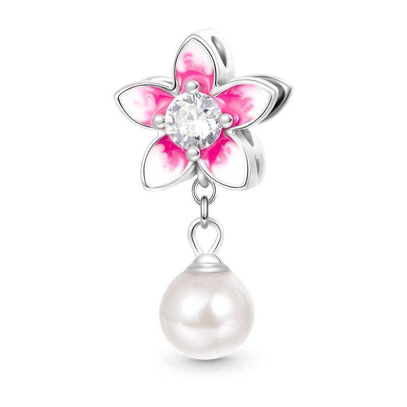 Colgante Flor Perla