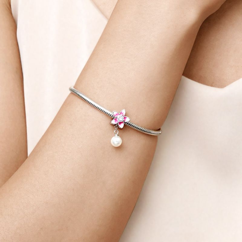 Colgante Flor Perla