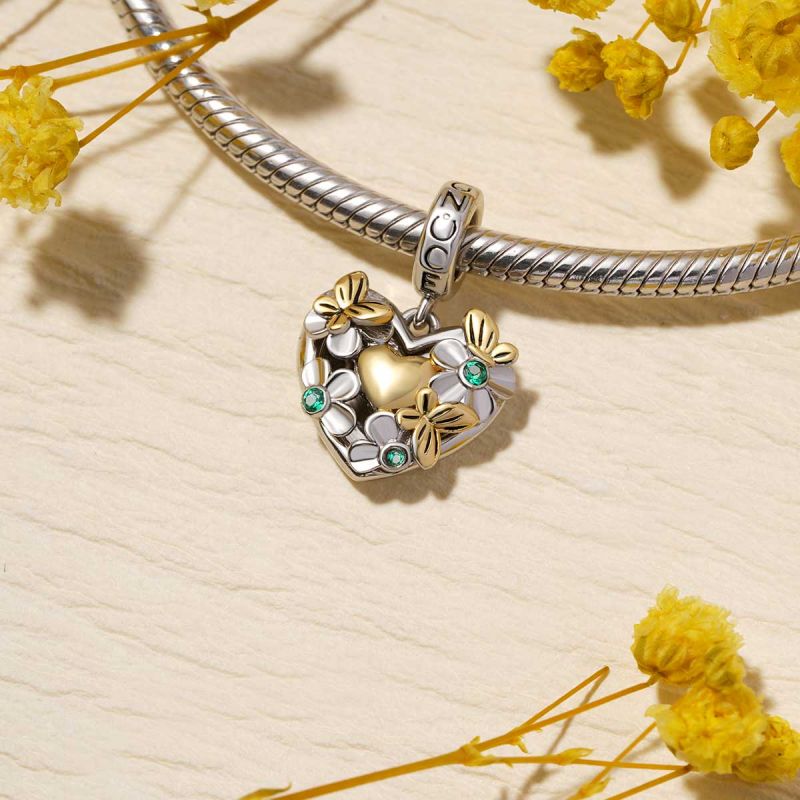 Colgante Flor de Amor Mariposa