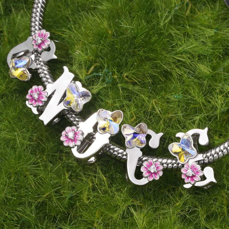 Colgante Personalizado Flor de Letras
