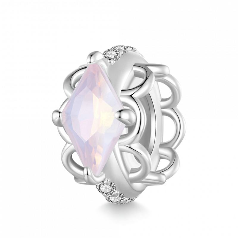 Charm de Clip Encaje Rosa