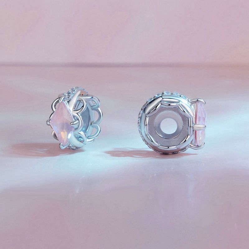Charm de Clip Encaje Rosa