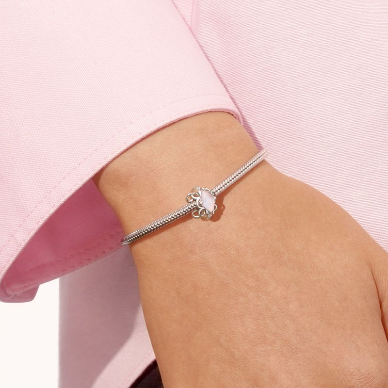 Charm de Clip Encaje Rosa