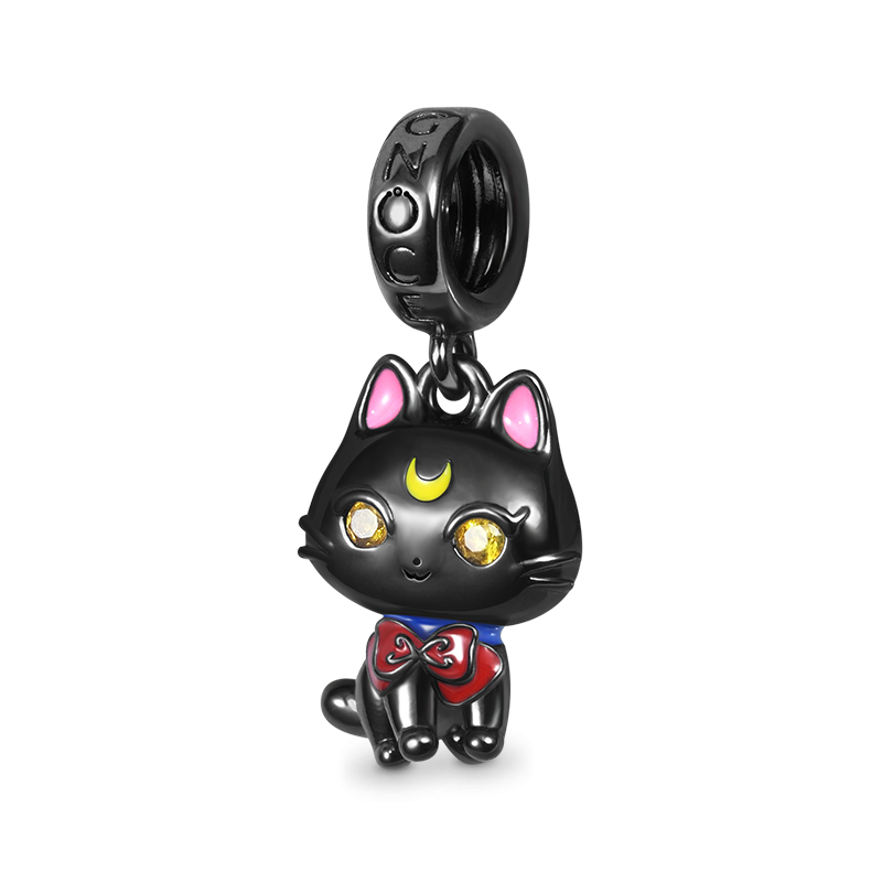 Charm Colgante Gato Negro