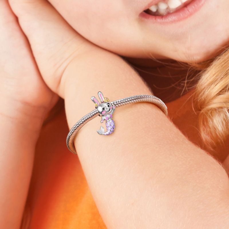 Charm Colgante Conejito de Sirena