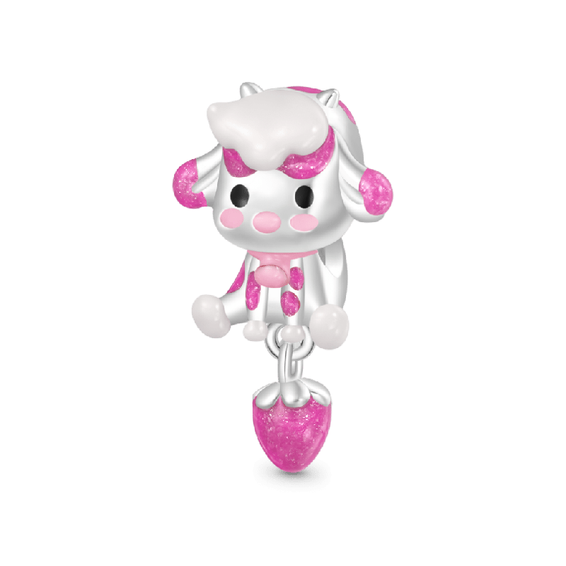 Colgante Vaca Fresa