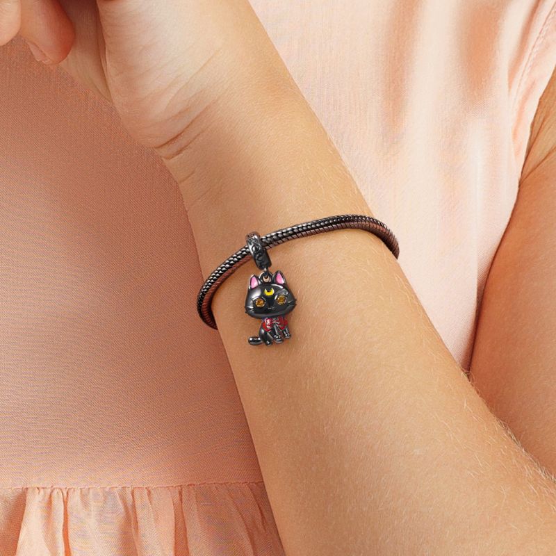 Charm Colgante Gato Negro